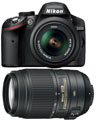 Nikon D3200  + 18-55mm VR & 55-300mm Lenses Best Price UK &pound;649.99