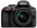 Nikon D3400 Camera with AF-P 18-55mm (non VR) lens