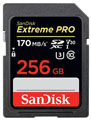 Sandisk 256GB Extreme Pro 170MBs SDXC Card