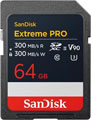 Sandisk 64GB Extreme Pro 300MBs V90 SDXC Card