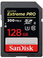 Sandisk 128GB Extreme Pro 300MBs SDXC Card