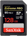 Sandisk 128GB Extreme Pro 95MBs SDXC Card