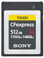Sony 512GB Tough 1700MBs CFexpress Memory Card
