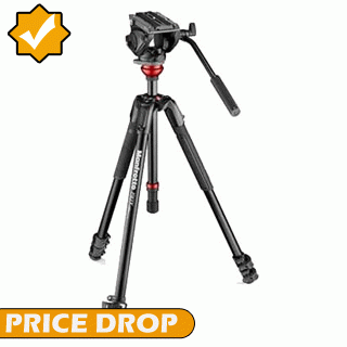 Price Drop on the Manfrotto 190X Video Aluminium Tripod With MVH500AH Fluid Video head