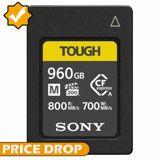 Price Drop on the Sony 960GB Tough 800MBs CFexpress Type A Memory Card