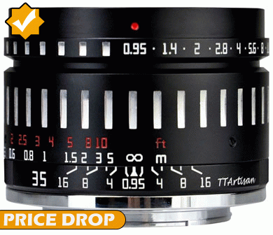 Price Drop on the TTArtisan 35mm f0.95 (Nikon Z Mount) APS-C Lens