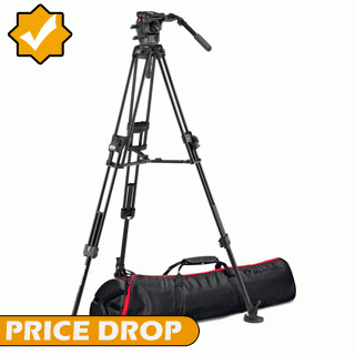 Price Drop on the Manfrotto 526 Video Head with 645 Fast Twin Aluminium Tripod