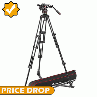 Price Drop on the Manfrotto Nitrotech 608 Video Head with Aluminium Twin Leg Tripod GS MVK608TWINGA