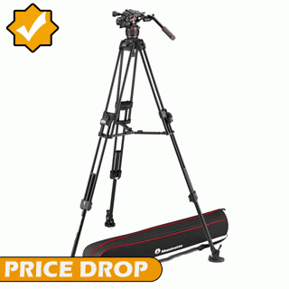Price Drop on the Manfrotto Nitrotech 608 Video Head with 645 Fast Twin Aluminium Tripod MVK608TWINFA