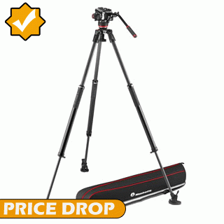 Price Drop on the Manfrotto 504X Video Head with 635 Fast Single Leg Carbon Fibre Tripod MVK504XSNGFC