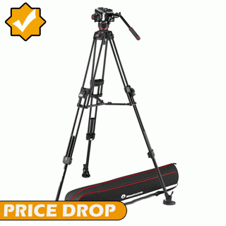 Price Drop on the Manfrotto 504X Video Head with 645 Fast Twin Aluminium Tripod MVK504XTWINFA