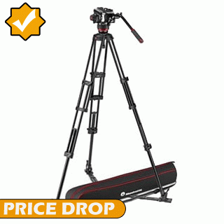 Price Drop on the Manfrotto 504X Video Head with Aluminium Twin Leg Tripod GS MVK504XTWINGA
