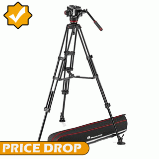 Price Drop on the Manfrotto 504X Video Head with Aluminium Twin Leg Tripod MS MVK504XTWINMA