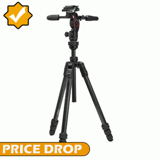 Price Drop on the Manfrotto Befree GT PRO Carbon Fibre Tripod Kit with 3-Way Head MKBFRTC4GTFB-3W