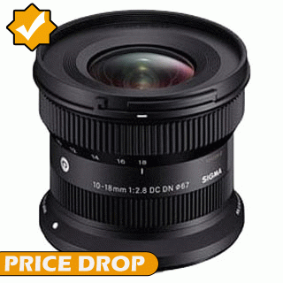 Price Drop on the Sigma 10-18mm f2.8 AF DC DN Contemporary Lens (Canon RF Mount)