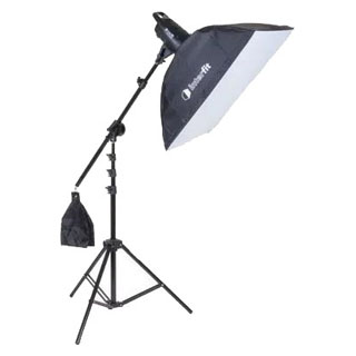 Compare Prices on the Interfit F121 100w Single Head Softbox and Boom Arm Kit INT903