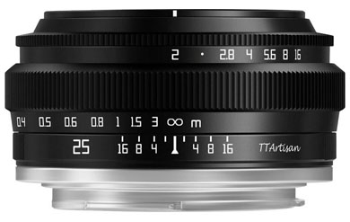 TTArtisan 25mm f2 (Fuji X-Mount) Lens Best UK Price - Compare