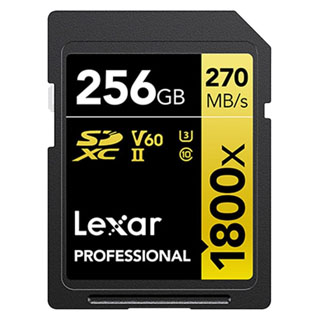Compare Prices on the Lexar 256GB 1800x Professional UHS-II SDXC Card