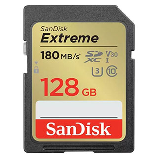 Compare Prices on the Sandisk 128GB Extreme 180MBs SDXC Card